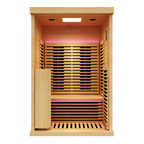 Peak Saunas Everest 2-Person Full Spectrum Infrared Sauna with Built-In XL Medical-Grade Red Light Therapy & Smart WiFi App Control