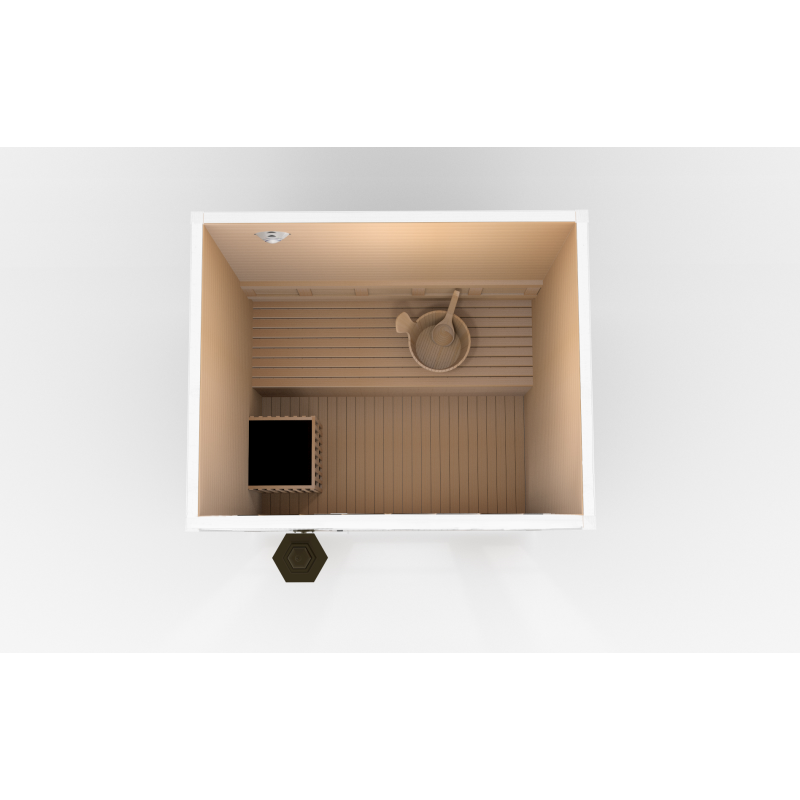 SAUNA EVOLUTION®  Garden Waterproof Traditional Sauna Steam Room Cabin 01