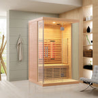 SAUNA EVOLUTION®  Indoor Low EMF Sauna with Front Glass Far Infrared 05