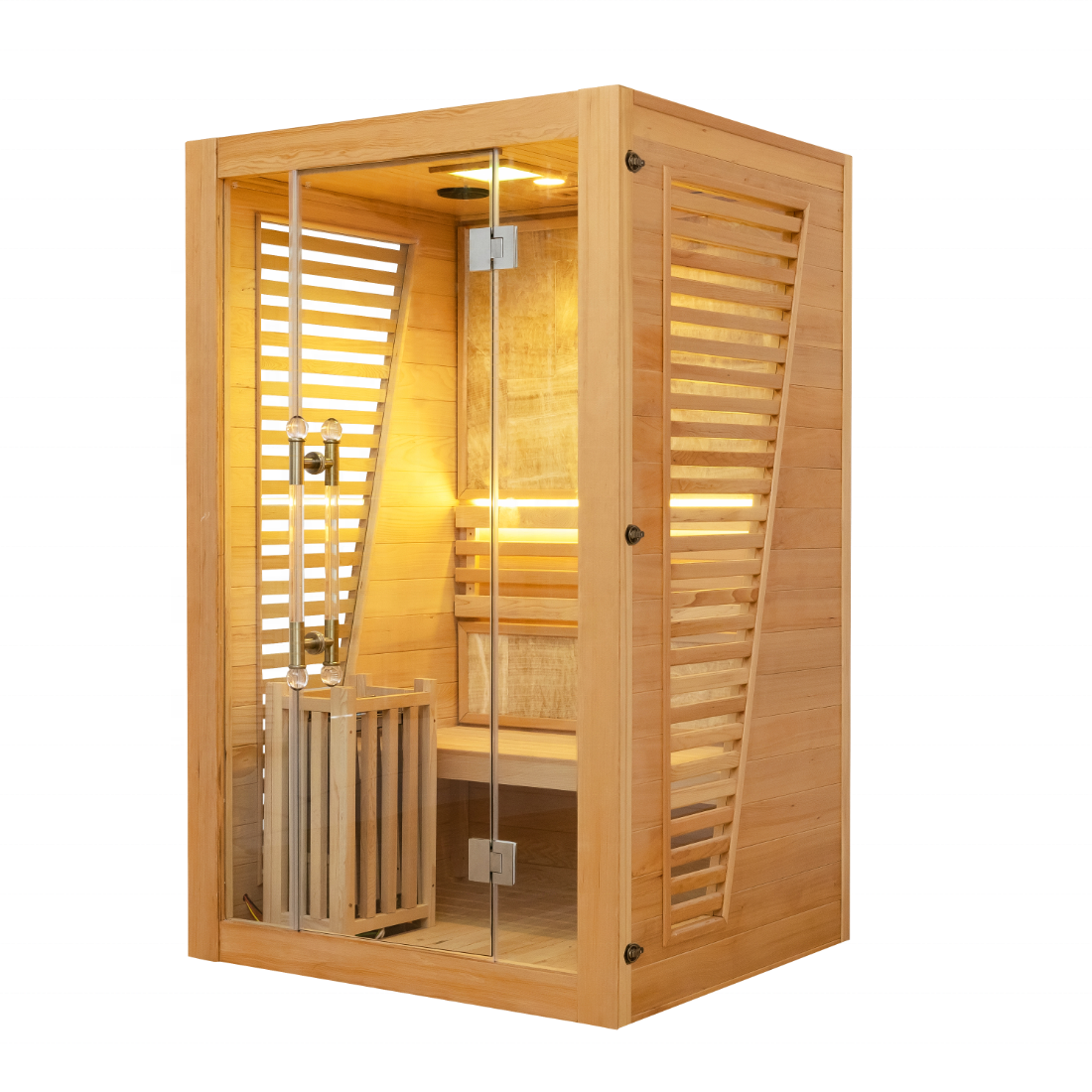 SAUNA EVOLUTION®  Indoor Steam Sauna Room Glass 01