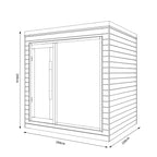 SAUNA EVOLUTION®  Indoor Dual-System Luxury Cabin Sauna Luna - 4