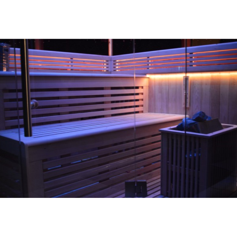 SAUNA EVOLUTION®  Indoor New Exclusive Mirror Steam Sauna Glass 13
