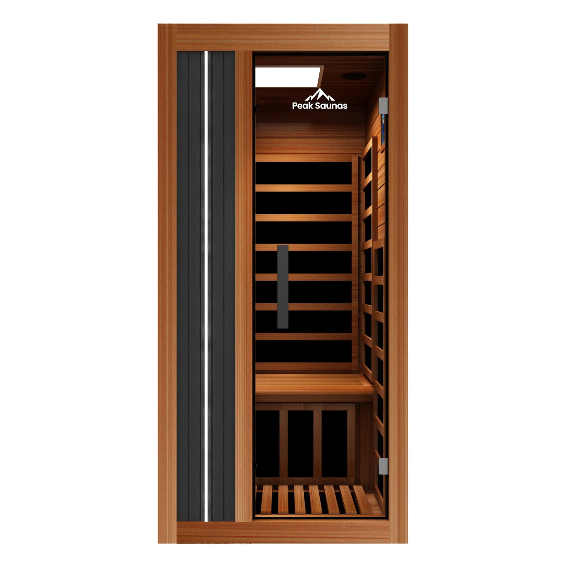 Peak Saunas Aspen 1-Person FAR Infrared Sauna with Smart WiFi App Control
