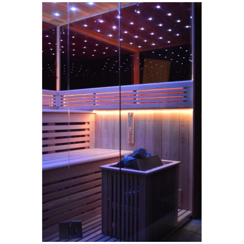 SAUNA EVOLUTION®  Indoor New Exclusive Mirror Steam Sauna Glass 13