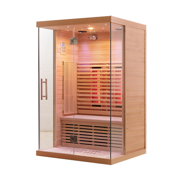 SAUNA EVOLUTION®  Indoor Low EMF Sauna with Front Glass Far Infrared 05