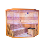 SAUNA EVOLUTION®  Indoor Finland Luxury Traditional Steam Sauna Room Glass 11