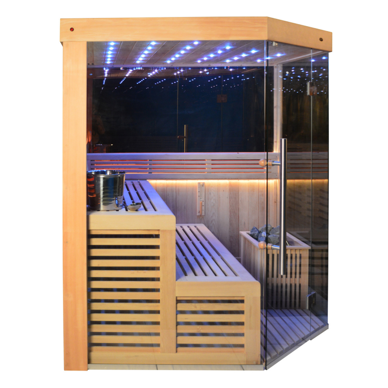 SAUNA EVOLUTION®  Indoor New Exclusive Mirror Steam Sauna Glass 13