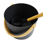 SAUNA EVOLUTION®  Large capacity Aluminum sauna bucket set (with spoon)