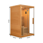 SAUNA EVOLUTION® Finnish Bath Home Sauna Indoor Steam Room Glass 03