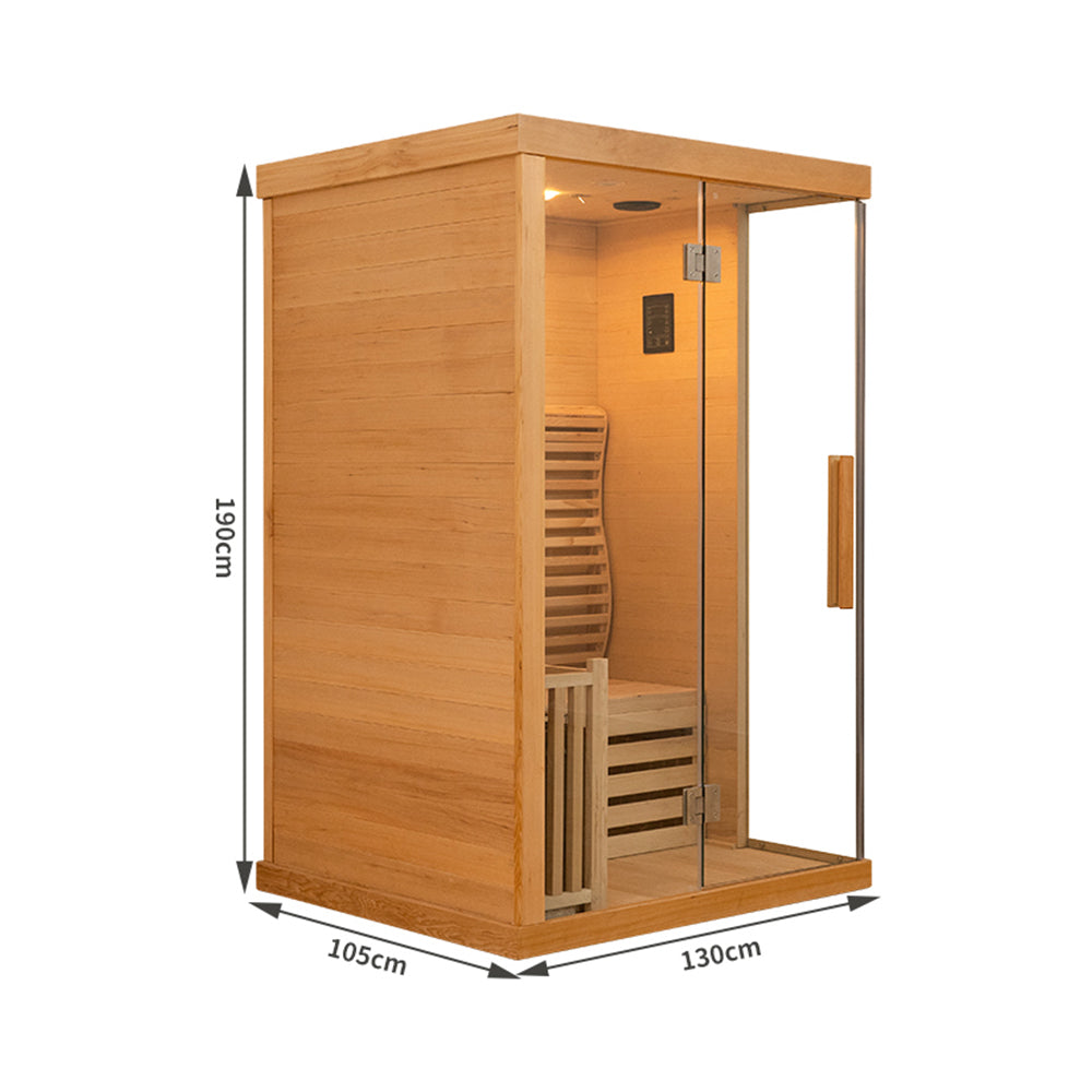 SAUNA EVOLUTION® Finnish Bath Home Sauna Indoor Steam Room Glass 03