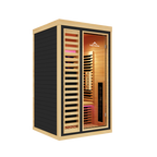 Peak Saunas Shasta 1-Person Full Spectrum Infrared Sauna with Built-In XL Medical-Grade Red Light Therapy & Smart WiFi App Control