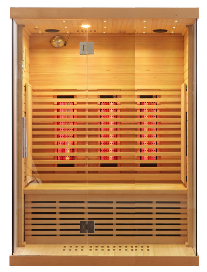 SAUNA EVOLUTION®  Indoor Low EMF Sauna with Front Glass Far Infrared 05