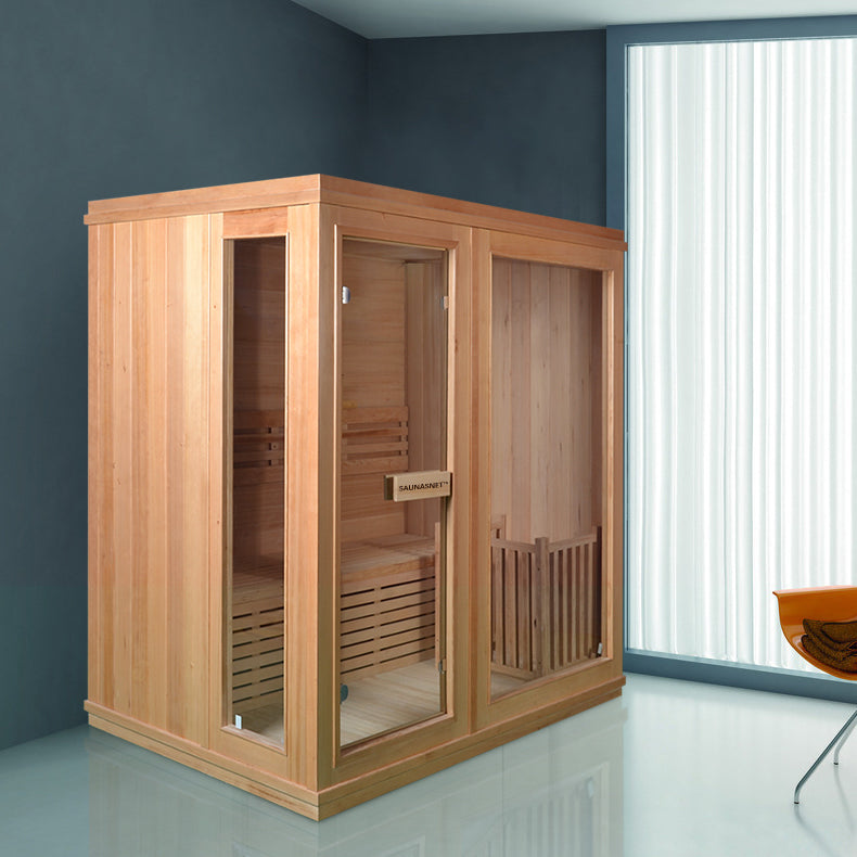 SAUNA EVOLUTION®  Finland Traditional Indoor Wooden Sauna Glass 07