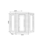 SAUNA EVOLUTION®  Indoor Luxury Cabin Corner Sauna Luna - 1