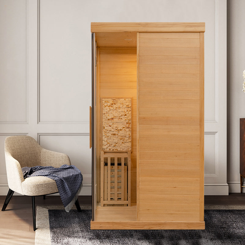 SAUNA EVOLUTION® Finnish Bath Home Sauna Indoor Steam Room Glass 03