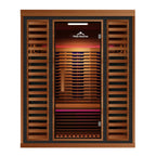 Peak Saunas Matterhorn 3-Person Full Spectrum Infrared Sauna with Built-In XL Medical-Grade Red Light Therapy & Smart WiFi App Control