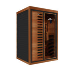 Peak Saunas Fuji 2-Person Full Spectrum Infrared Sauna with Built-In XL Medical-Grade Red Light Therapy & Smart WiFi App Control