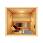 Peak Saunas Everest 2-Person Full Spectrum Infrared Sauna with Built-In XL Medical-Grade Red Light Therapy & Smart WiFi App Control