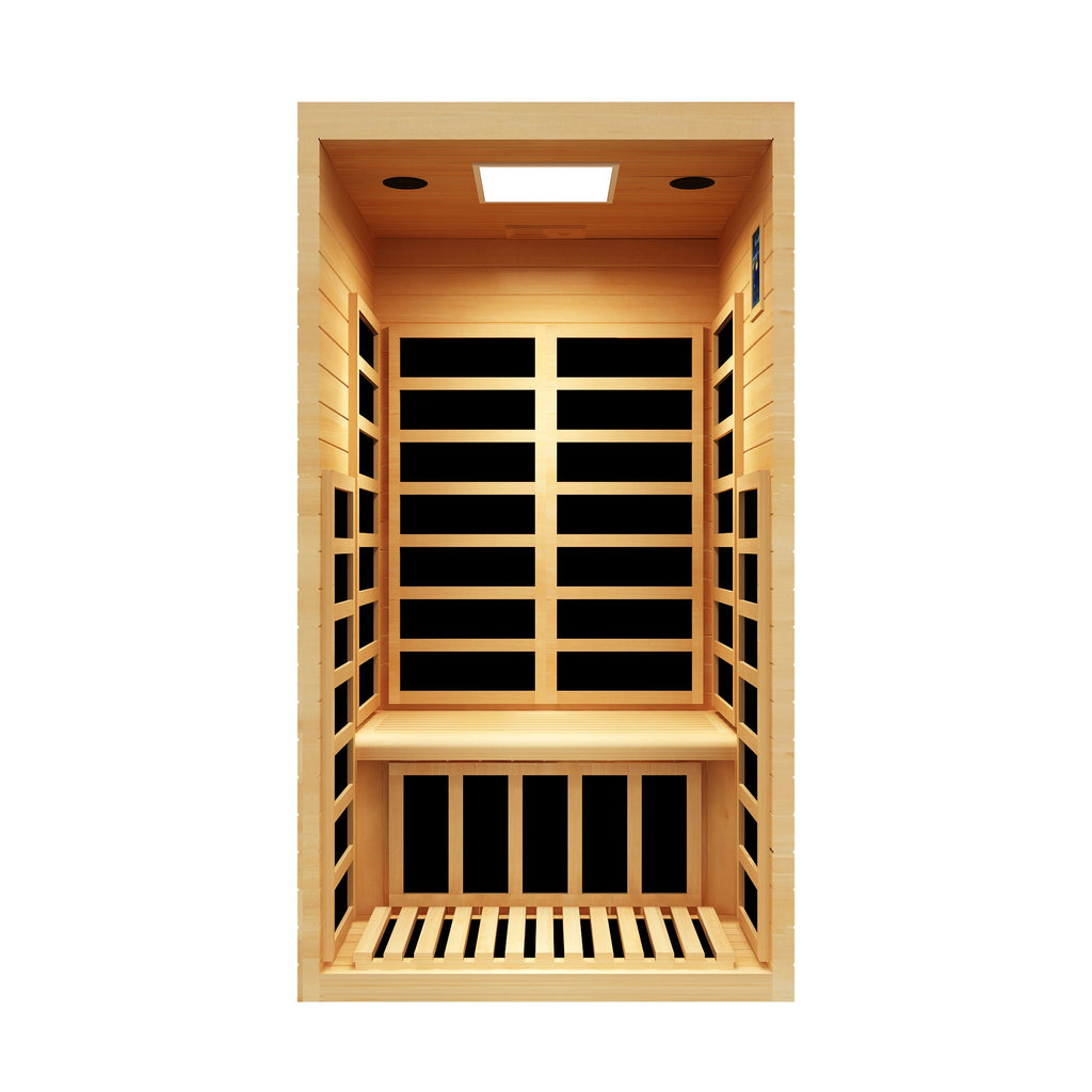 Peak Saunas Olympus 1-Person FAR Infrared Sauna with Smart WiFi App Control
