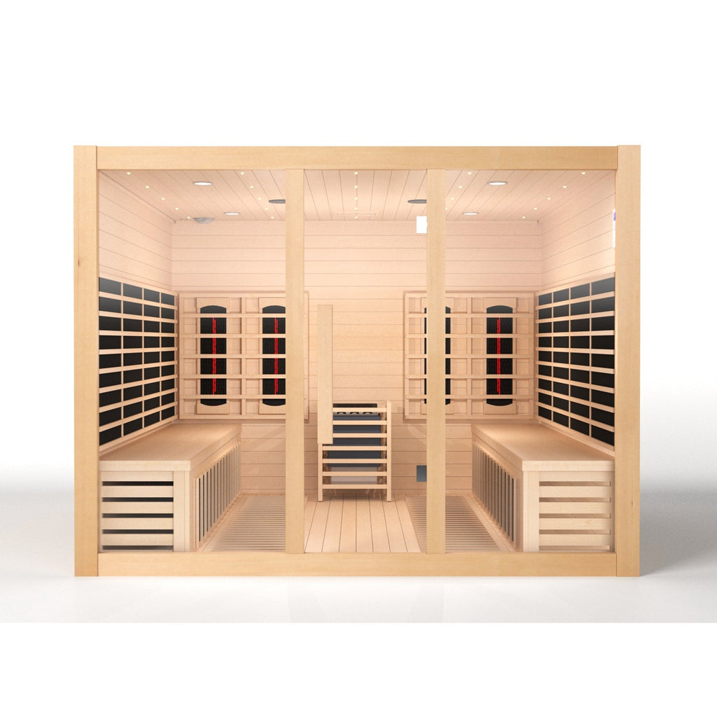 SAUNA EVOLUTION®  Big Size Canadian Solid Wood Infrared and Steam Hybrid Dual system 06