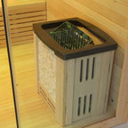 SAUNA EVOLUTION® Include Therapy Wood Traditional Steam Sauna Modern Relax 7