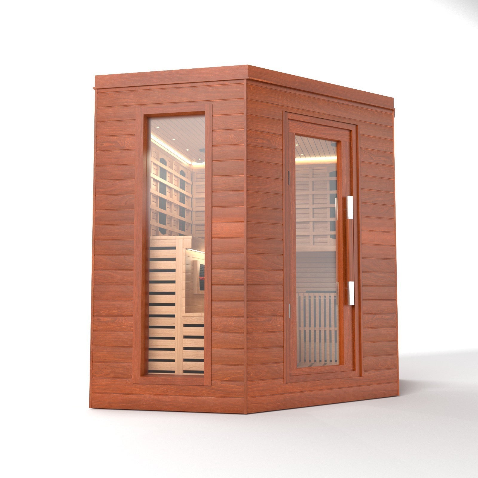 SAUNA EVOLUTION®  Indoor Luxury Cabin Corner Sauna Luna - 1