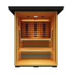 Peak Saunas Kilimanjaro 5-Person Outdoor Full Spectrum Infrared Sauna with Built-In XL Medical-Grade Red Light Therapy and Smart WiFi App Control