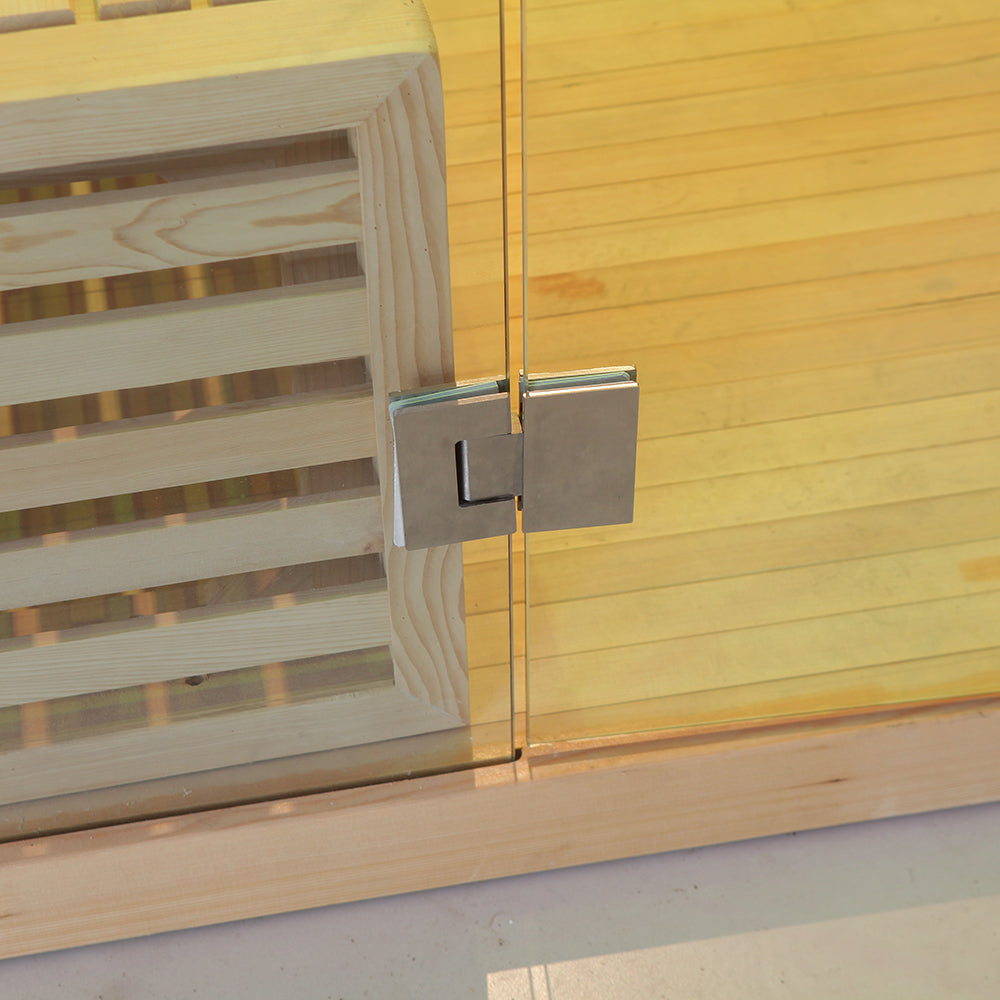 SAUNA EVOLUTION® Include Therapy Wood Traditional Steam Sauna Modern Relax 7