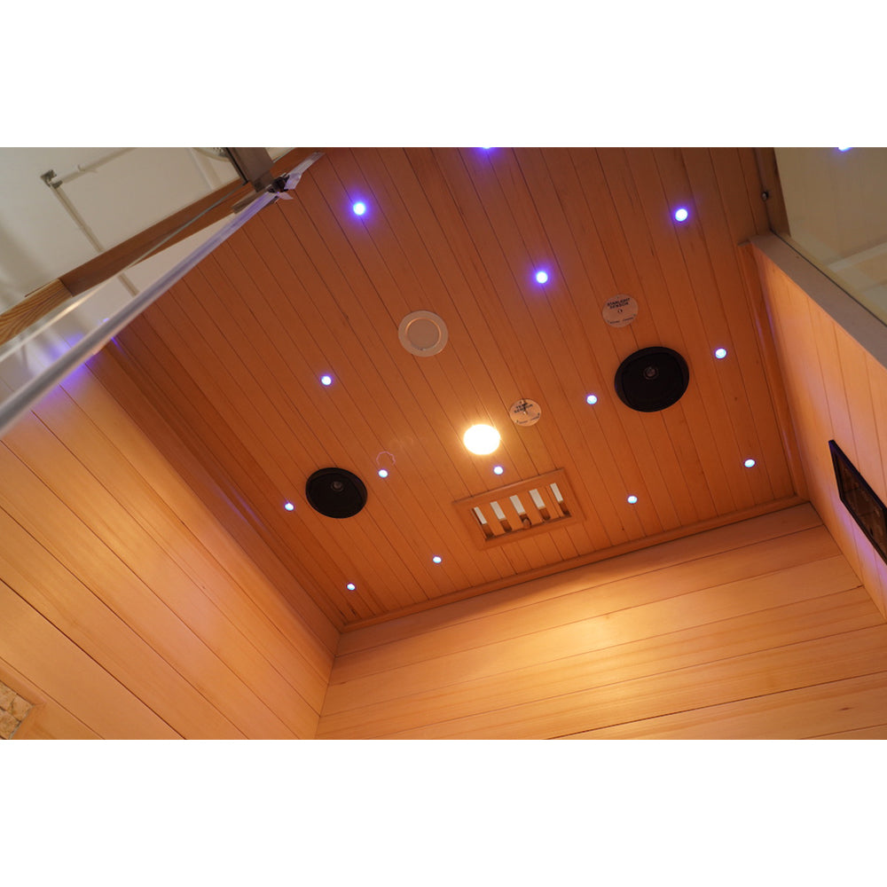 SAUNA EVOLUTION® Finnish Bath Home Sauna Indoor Steam Room Glass 03