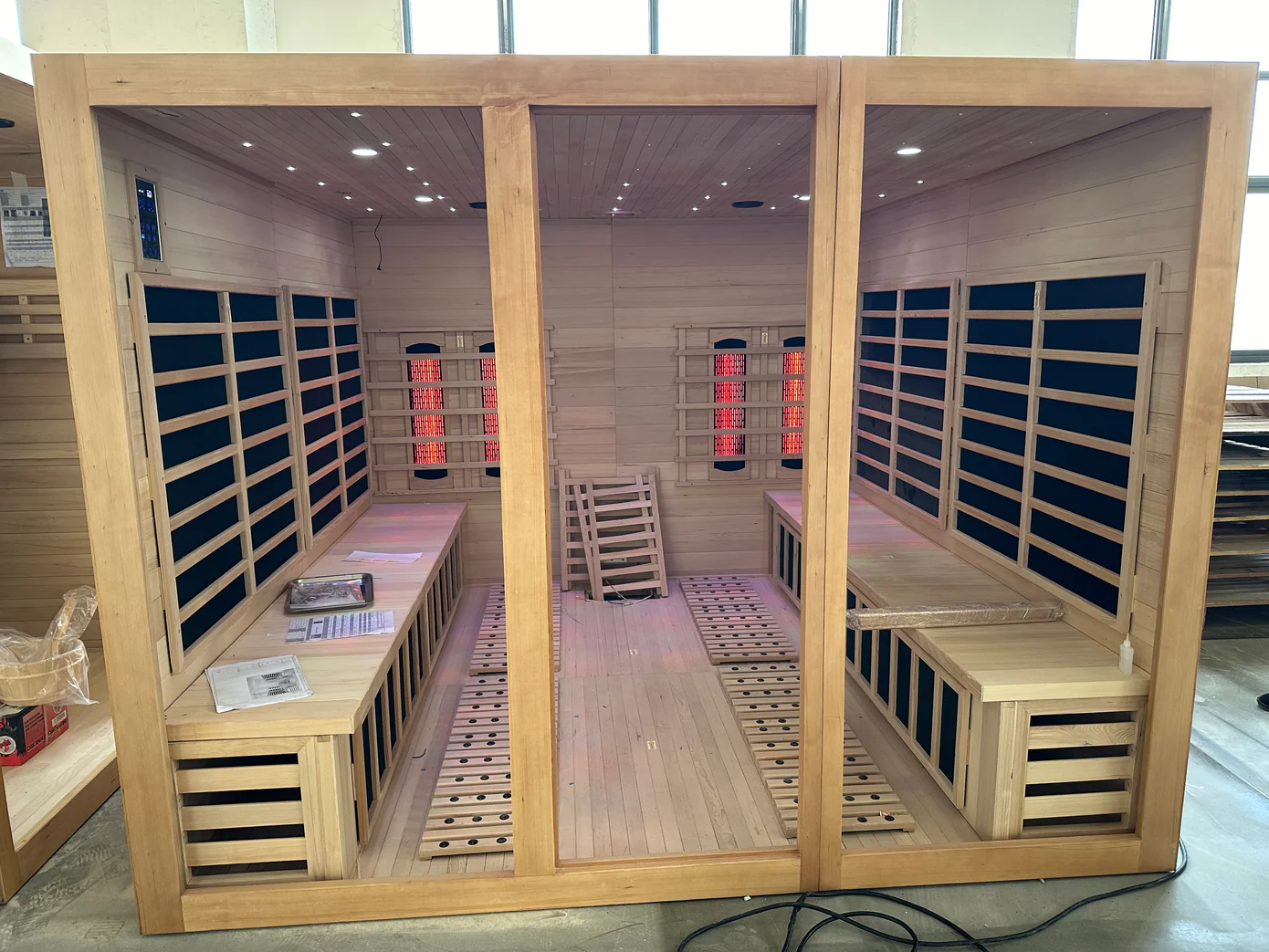 SAUNA EVOLUTION®  Big Size Canadian Solid Wood Infrared and Steam Hybrid Dual system 06