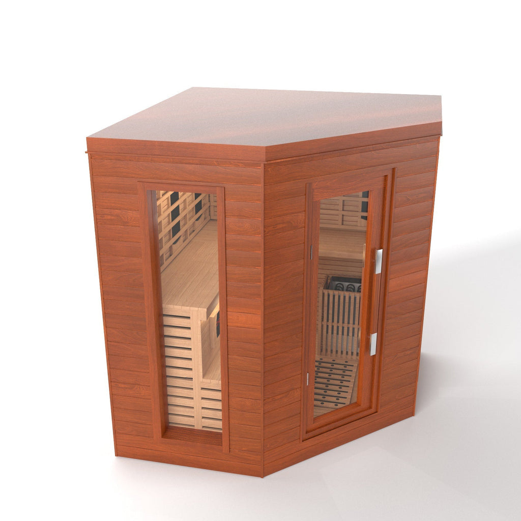 SAUNA EVOLUTION®  Indoor Luxury Cabin Corner Sauna Luna - 1