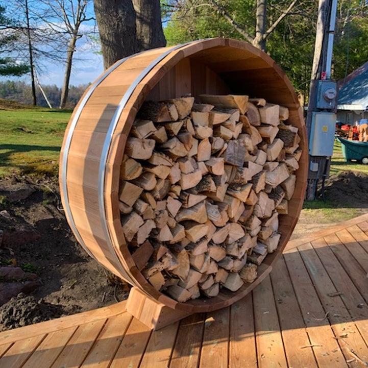 SAUNA EVOLUTION®  Cedar Barrel Wood Storage