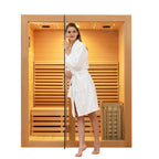 SAUNA EVOLUTION®  Canadian Indoor Ozone Saunas And Steam Room For SPA Center Glass 08