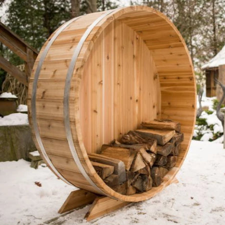 SAUNA EVOLUTION®  Cedar Barrel Wood Storage