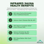 Peak Saunas Rainier 1-Person Full Spectrum Infrared Sauna with Built-In XL Medical-Grade Red Light Therapy & Smart WiFi App Control