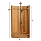 SAUNA EVOLUTION® Curved Rinse Outdoor Shower