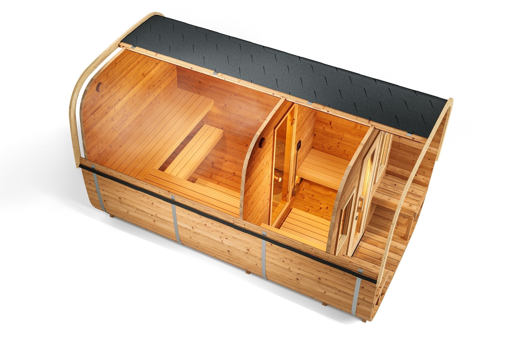 SAUNA EVOLUTION® Square Sauna Minimalist Refresh 9
