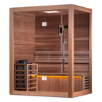 SAUNA EVOLUTION® 2-3 Person Traditional Steam Sauna Modern Relax 4