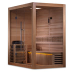 SAUNA EVOLUTION®  Indoor Modern Solid Wood Steam Sauna Glass 15