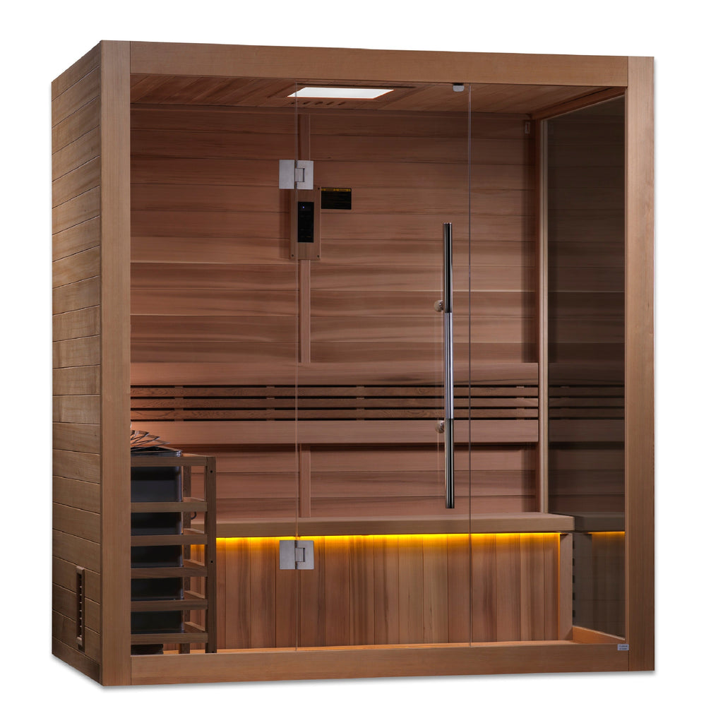 SAUNA EVOLUTION® 3 Person Traditional Steam Sauna Modern Relax 5