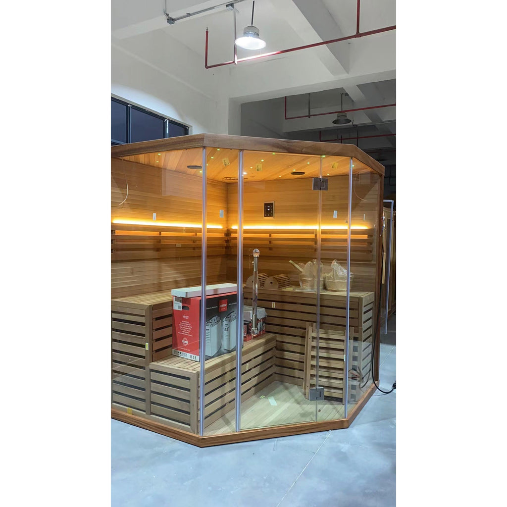 SAUNA EVOLUTION®  Indoor Finland Luxury Traditional Steam Sauna Room Glass 11