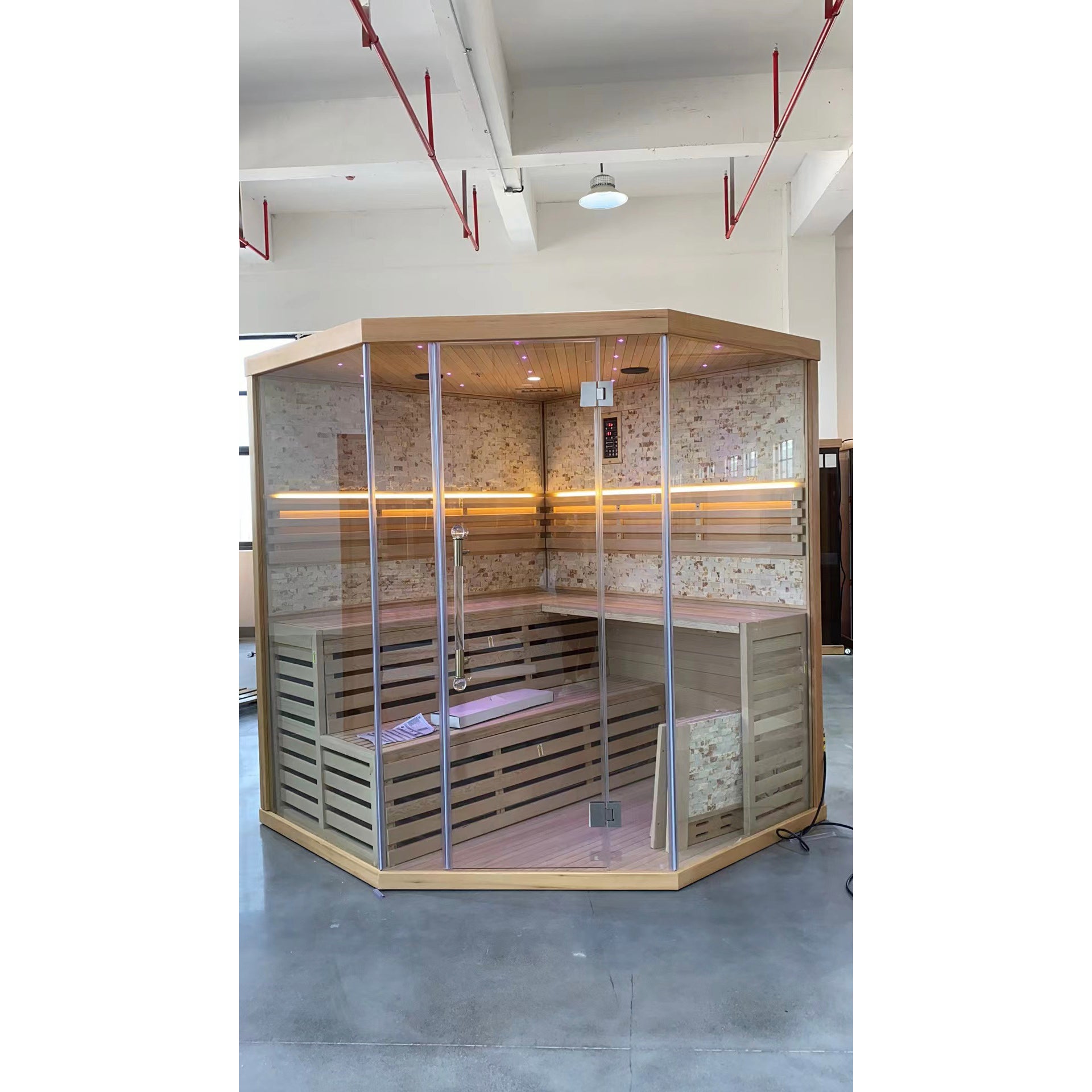 SAUNA EVOLUTION®  Indoor Finland Luxury Traditional Steam Sauna Room Glass 11