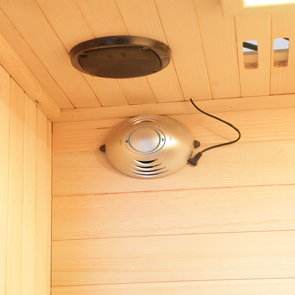 SAUNA EVOLUTION®  Indoor Carbon Heaters Glass Door Sauna Room Far Infrared 09