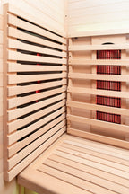 Peak Saunas Patagonia 2-Person Outdoor Full Spectrum Infrared Sauna with Built-In XL Medical-Grade Red Light Therapy and Smart WiFi App Control