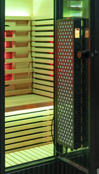 Peak Saunas Patagonia 2-Person Outdoor Full Spectrum Infrared Sauna with Built-In XL Medical-Grade Red Light Therapy and Smart WiFi App Control