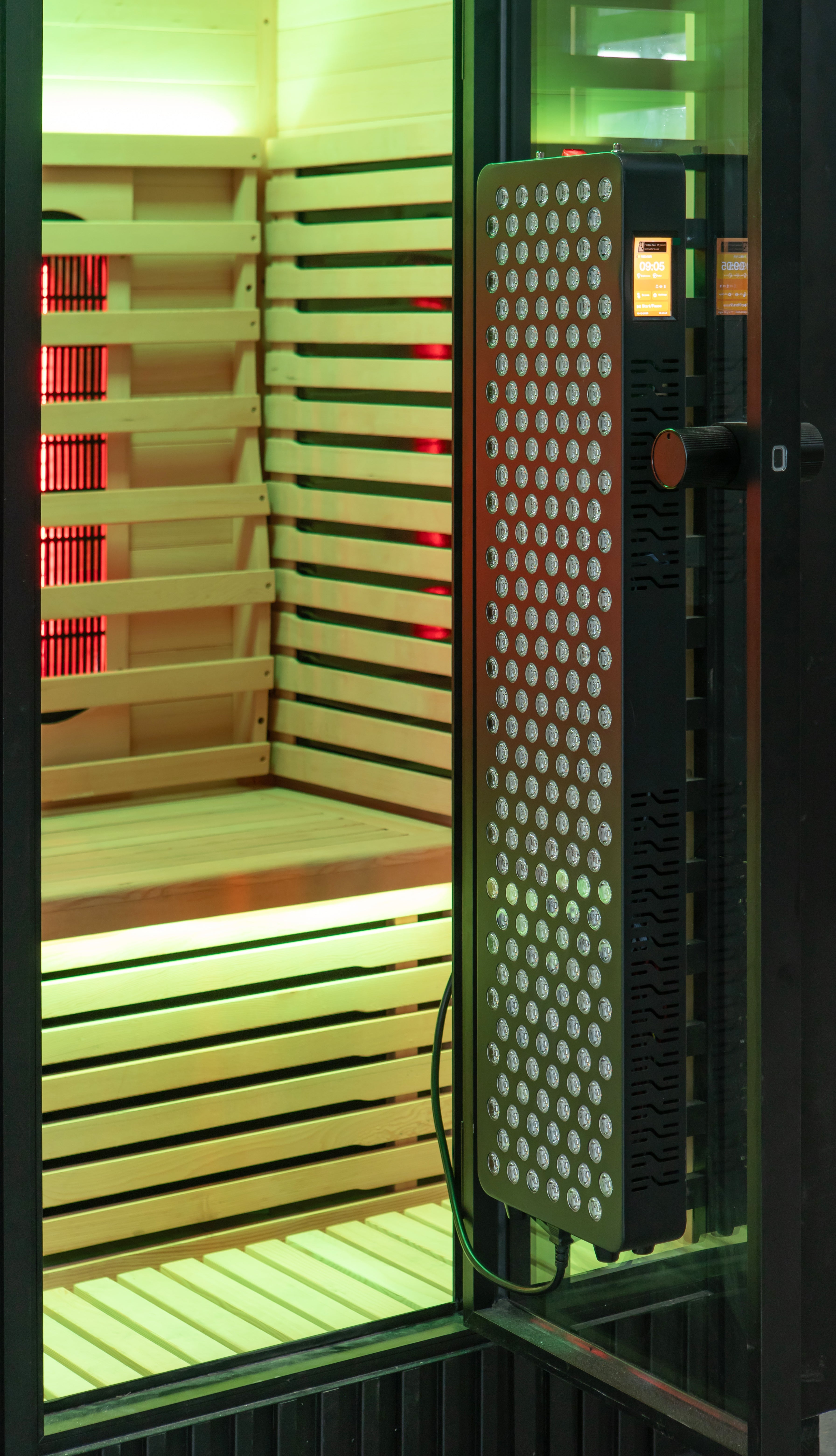 Peak Saunas Patagonia 2-Person Outdoor Full Spectrum Infrared Sauna with Built-In XL Medical-Grade Red Light Therapy and Smart WiFi App Control