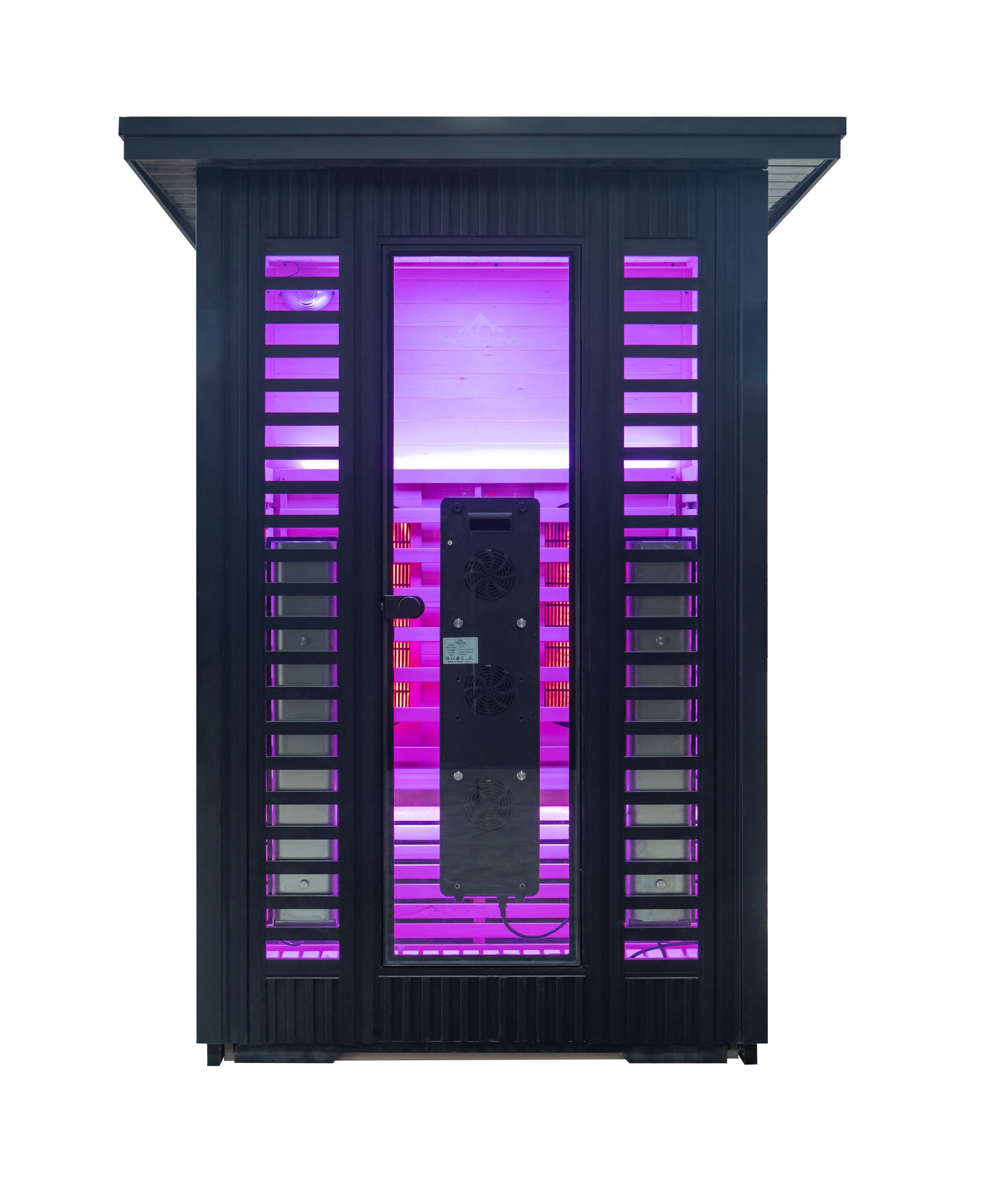 Peak Saunas Patagonia 2-Person Outdoor Full Spectrum Infrared Sauna with Built-In XL Medical-Grade Red Light Therapy and Smart WiFi App Control