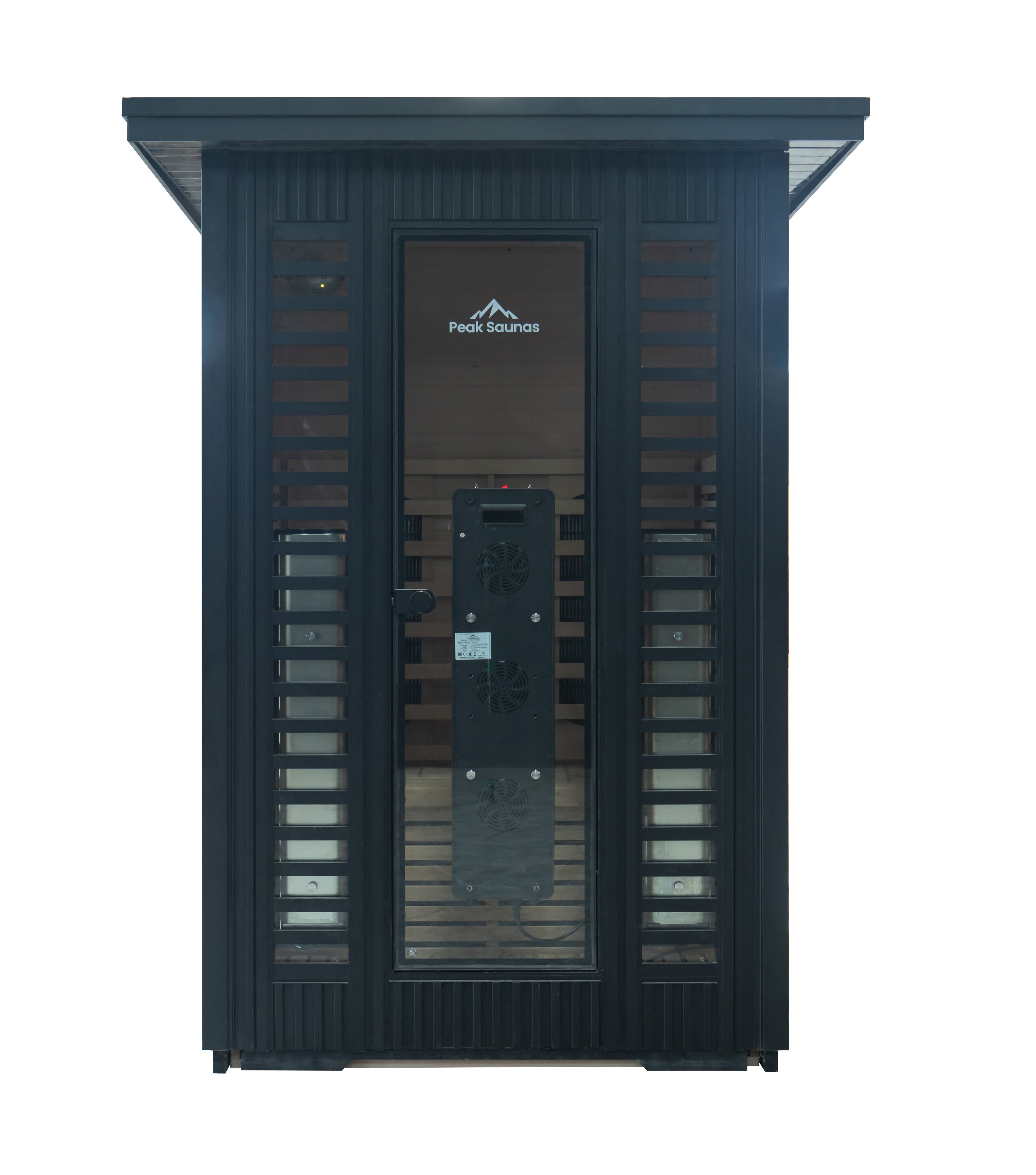 Peak Saunas Patagonia 2-Person Outdoor Full Spectrum Infrared Sauna with Built-In XL Medical-Grade Red Light Therapy and Smart WiFi App Control