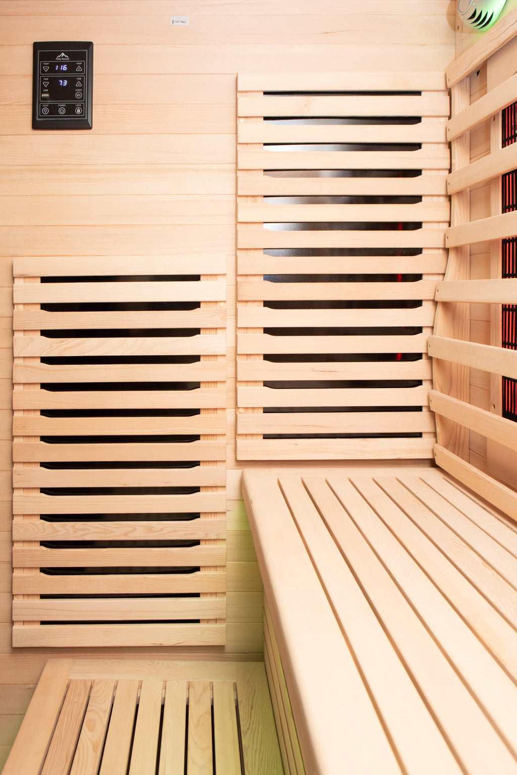 Peak Saunas Kilimanjaro 5-Person Outdoor Full Spectrum Infrared Sauna with Built-In XL Medical-Grade Red Light Therapy and Smart WiFi App Control