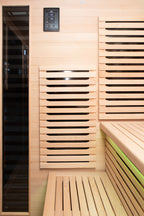 Peak Saunas Kilimanjaro 5-Person Outdoor Full Spectrum Infrared Sauna with Built-In XL Medical-Grade Red Light Therapy and Smart WiFi App Control